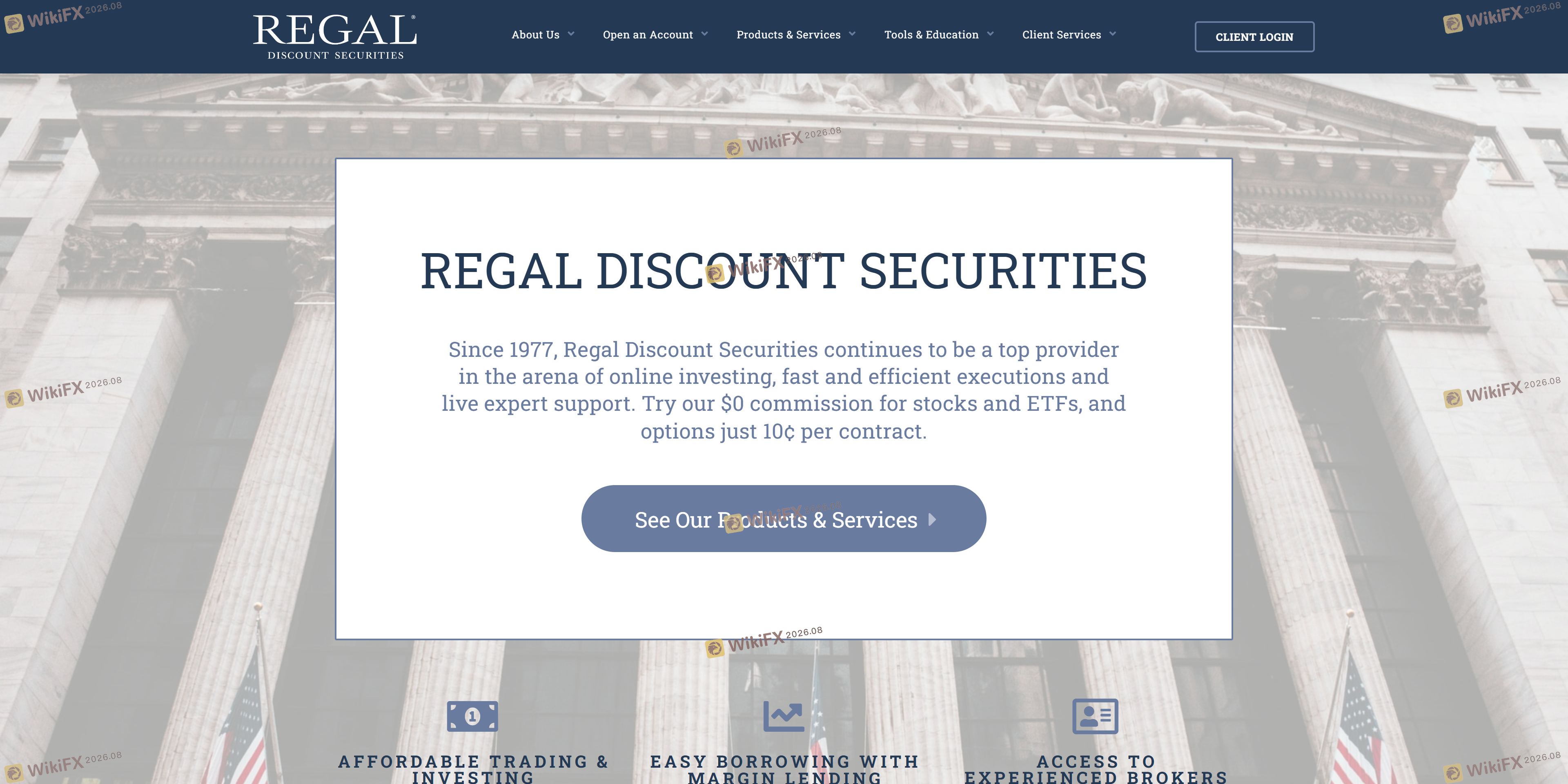 REGAL DISCOUNT SECURITIES