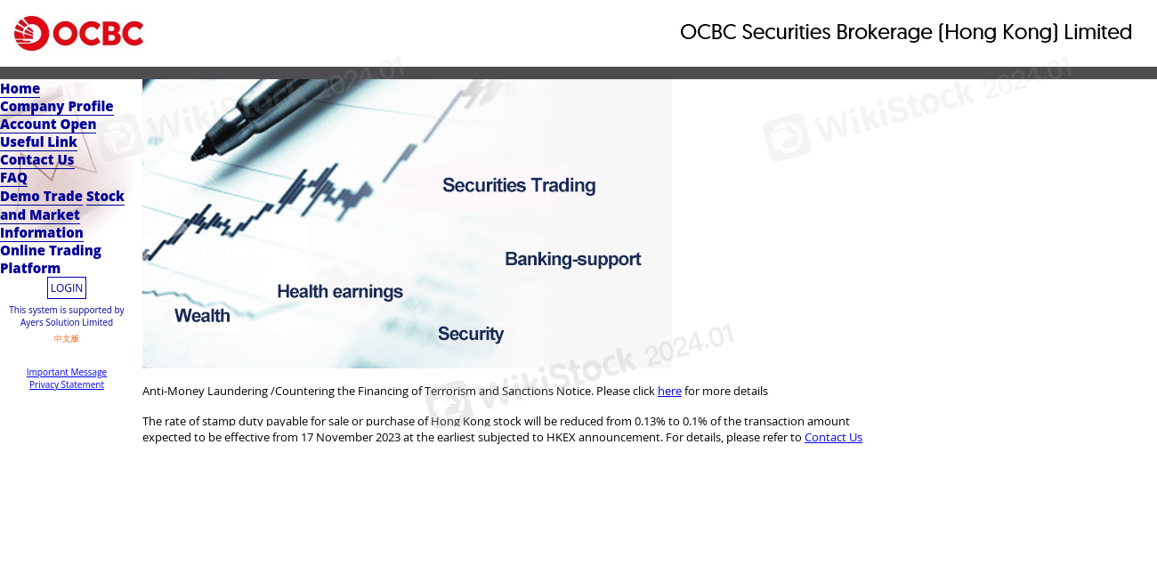 OCBC SECURITIES BROKERAGE 华侨证券经纪