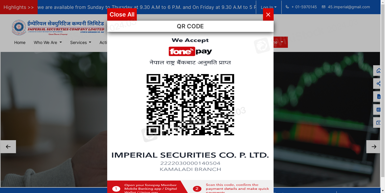 IMPERIAL SECURITIES COMPANY LTD