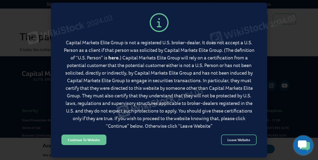 Capital Markets Elite Group