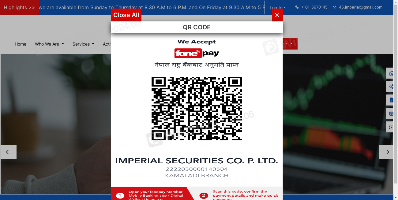 IMPERIAL SECURITIES COMPANY LTD